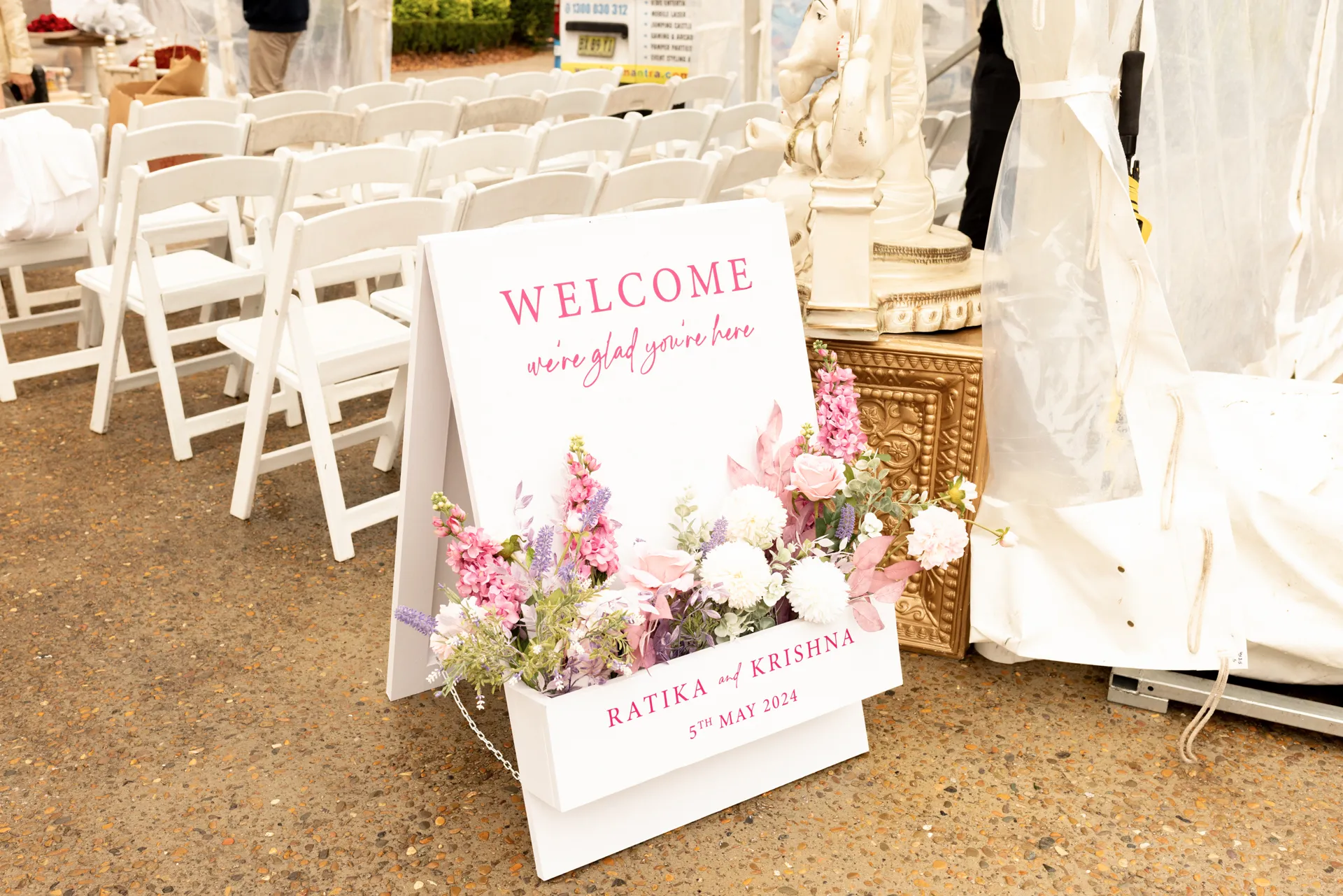 Krishna and Ratika's Hindu wedding celebration at Oatlands Estate