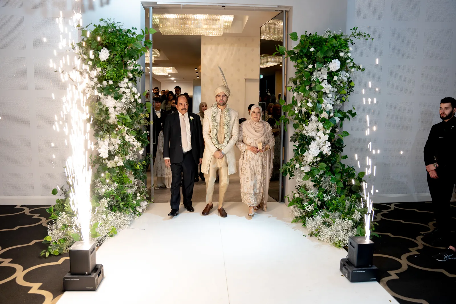Family moment at an Eden Venues Muslim wedding