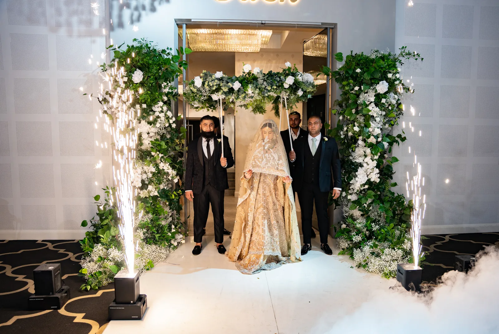 Wedding family photograph at Eden Venues