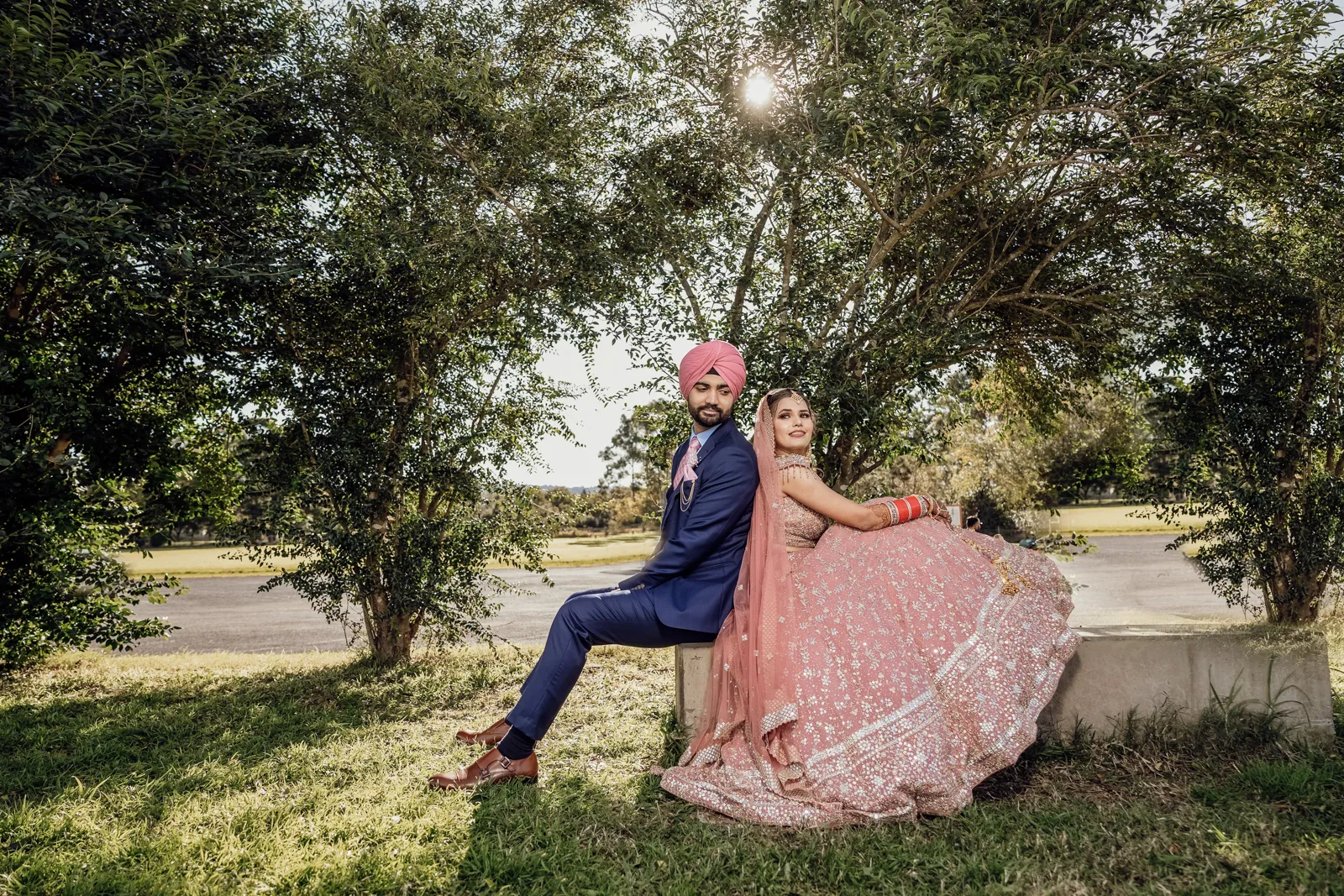 Punjabi wedding reception at Lantana