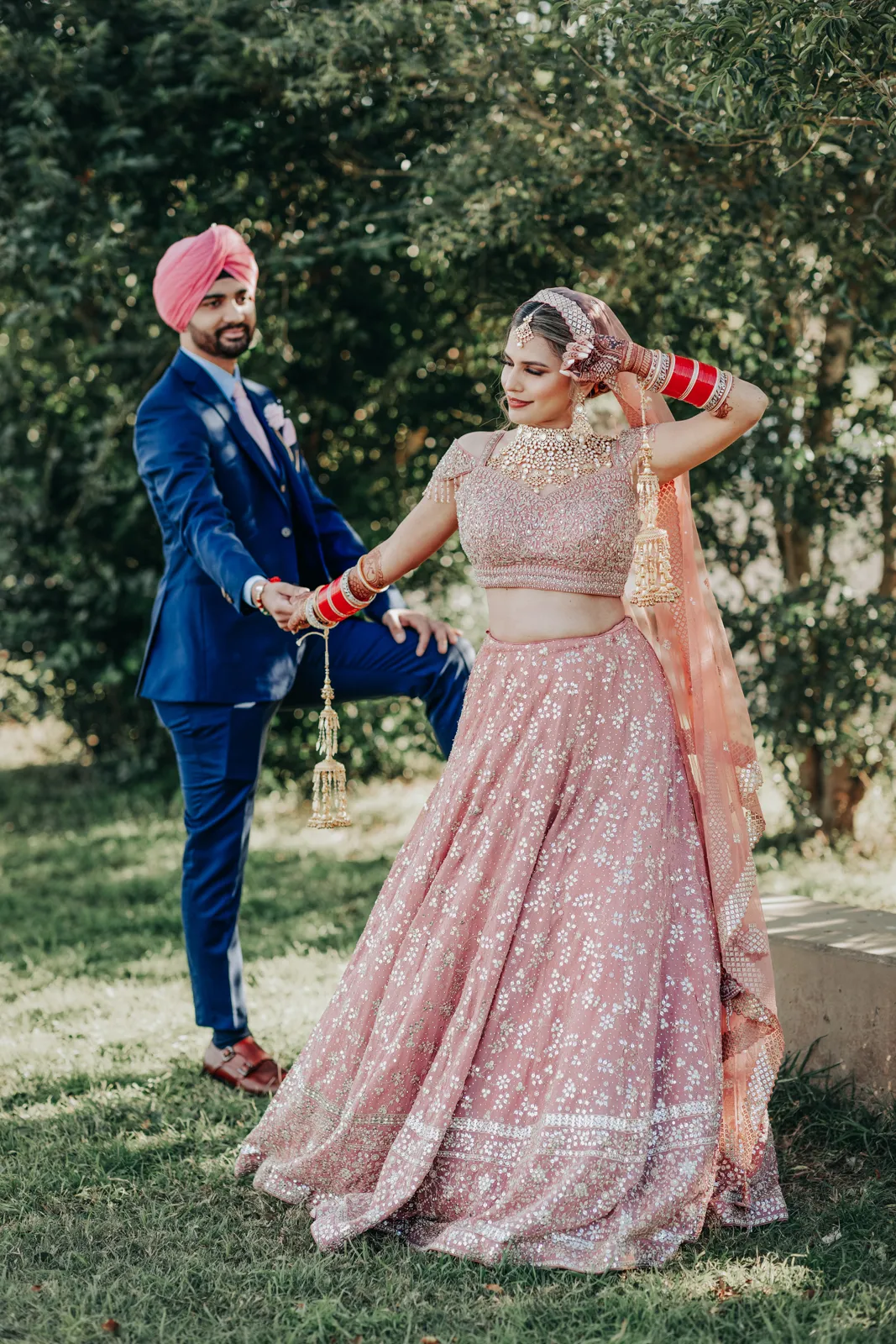 Portrait at a Punjabi wedding at Lantana